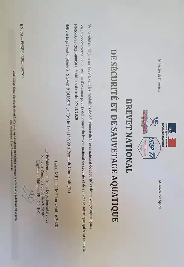 BNSSA Sauvetage Aquatique
