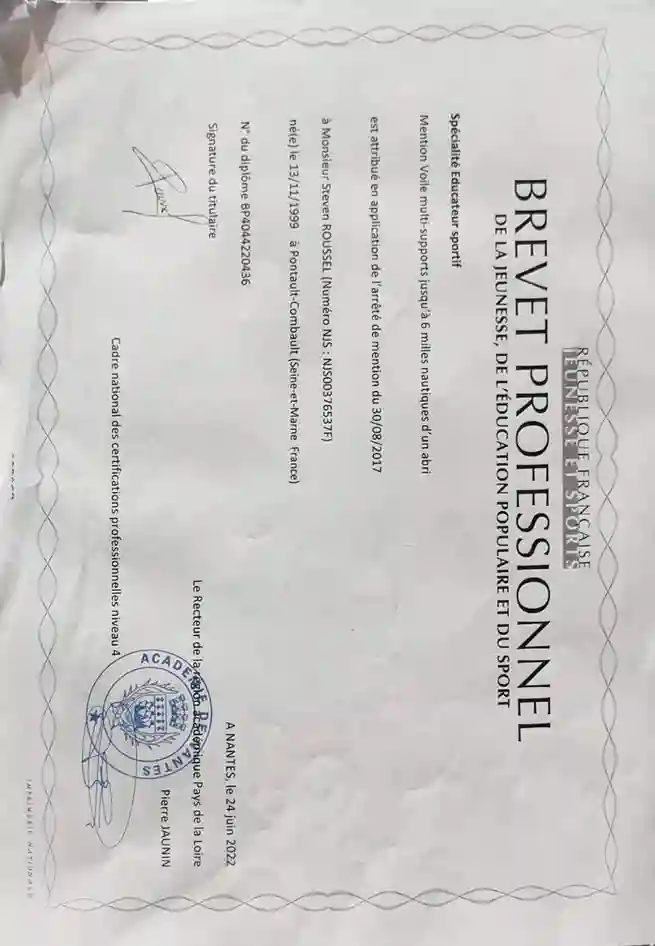 BP JEPS Éducateur Sportif