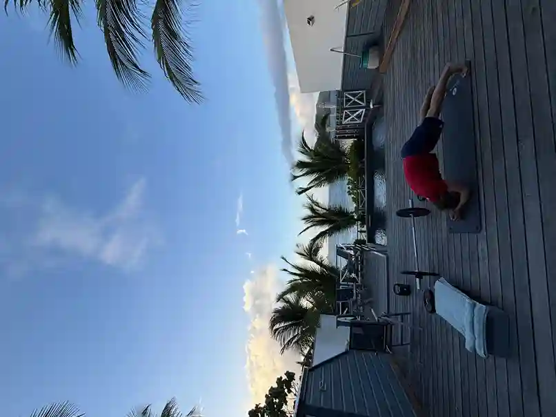 Cours privé en extérieur sur terrasse — Steven Roussel Saint-Barthélemy